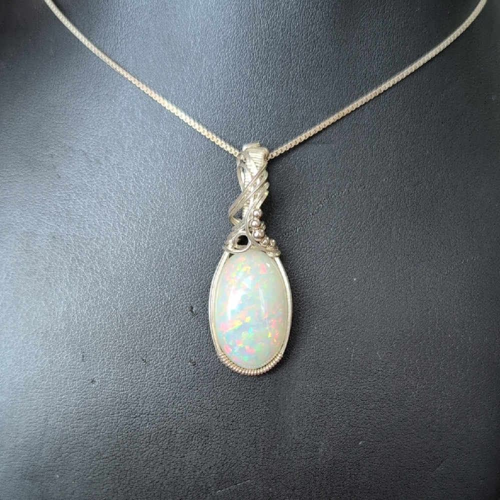 Extra Large Untreated Opal Necklace